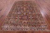 Peshawar Hand Knotted Wool Rug - 6' 10" X 9' 9" - Golden Nile