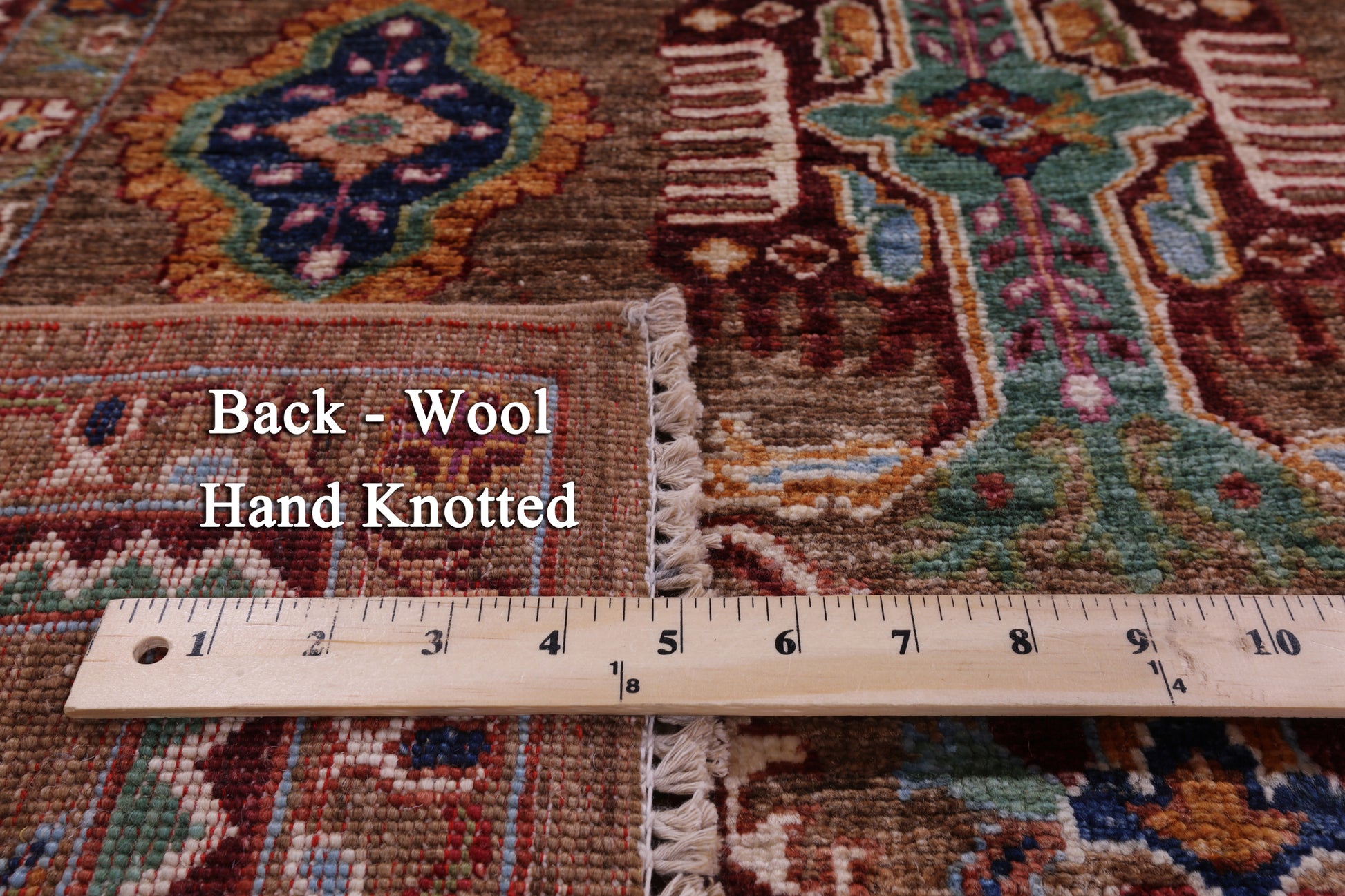 Peshawar Hand Knotted Wool Rug - 6' 10" X 9' 9" - Golden Nile