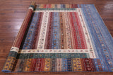 Tribal Persian Gabbeh Hand Knotted Wool Rug - 6' 11" X 9' 9" - Golden Nile