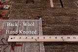 Persian Tribal Gabbeh Hand Knotted Wool Rug - 6' 9" X 10' 1" - Golden Nile