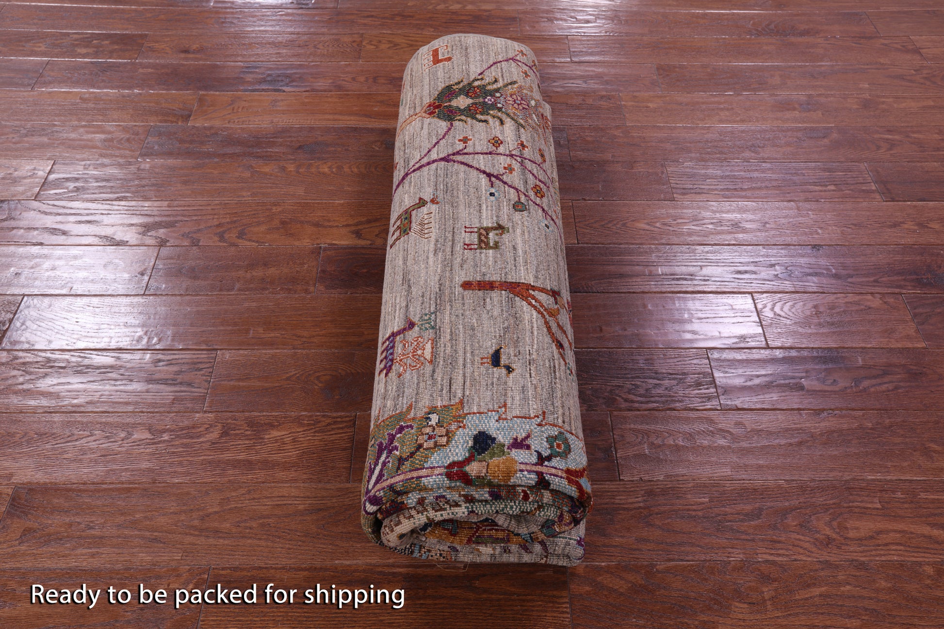 Persian Tribal Gabbeh Hand Knotted Wool Rug - 6' 9" X 10' 1" - Golden Nile