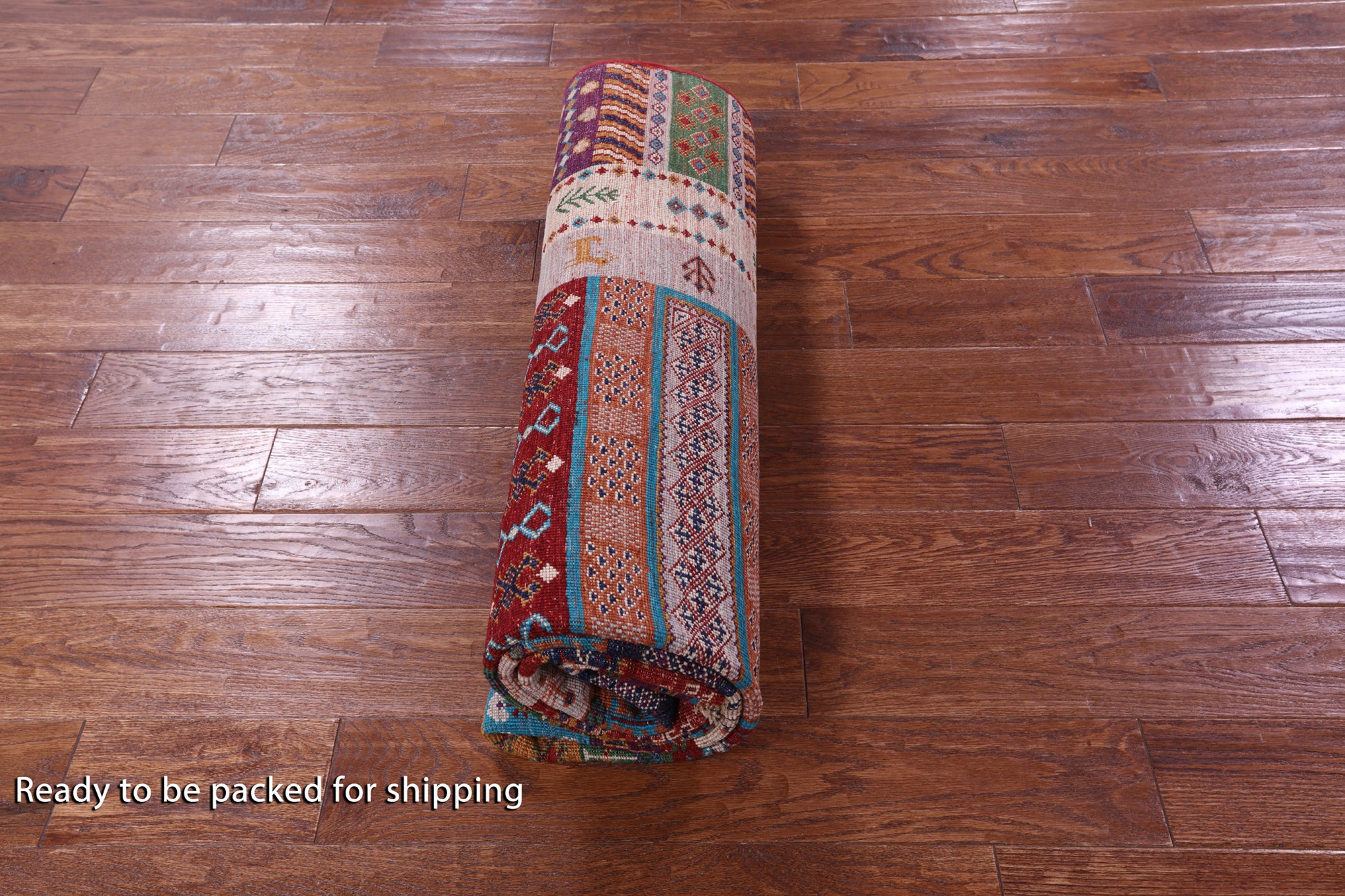 Tribal Persian Gabbeh Hand Knotted Wool Rug - 5' 10" X 8' 0" - Golden Nile