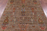 Tribal Persian Gabbeh Handmade Wool Rug - 5' 9" X 7' 10" - Golden Nile