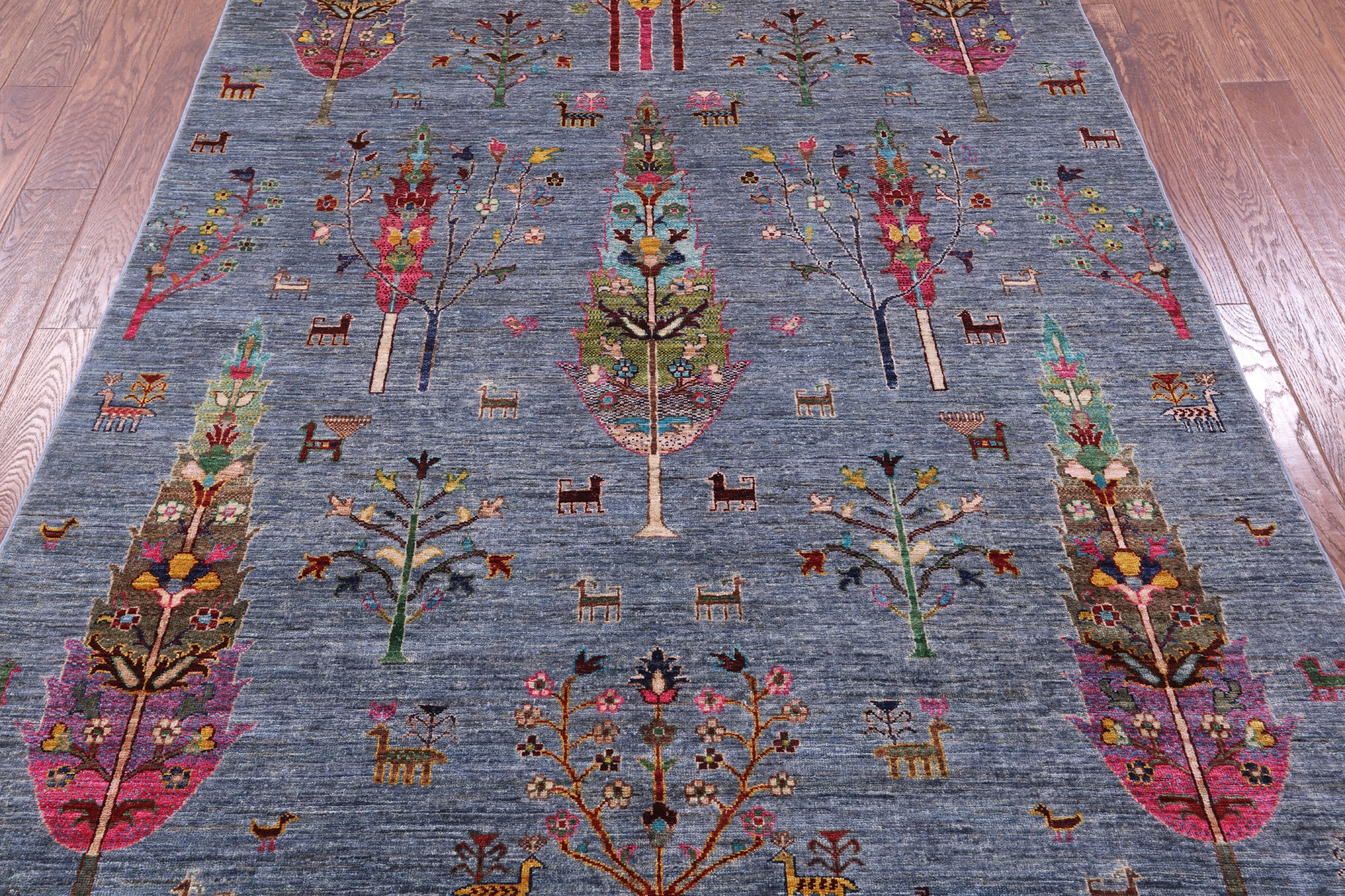Tribal Persian Gabbeh Hand Knotted Wool Rug - 5' 9" X 8' 0" - Golden Nile