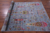 Tribal Persian Gabbeh Hand Knotted Wool Rug - 5' 9" X 8' 0" - Golden Nile