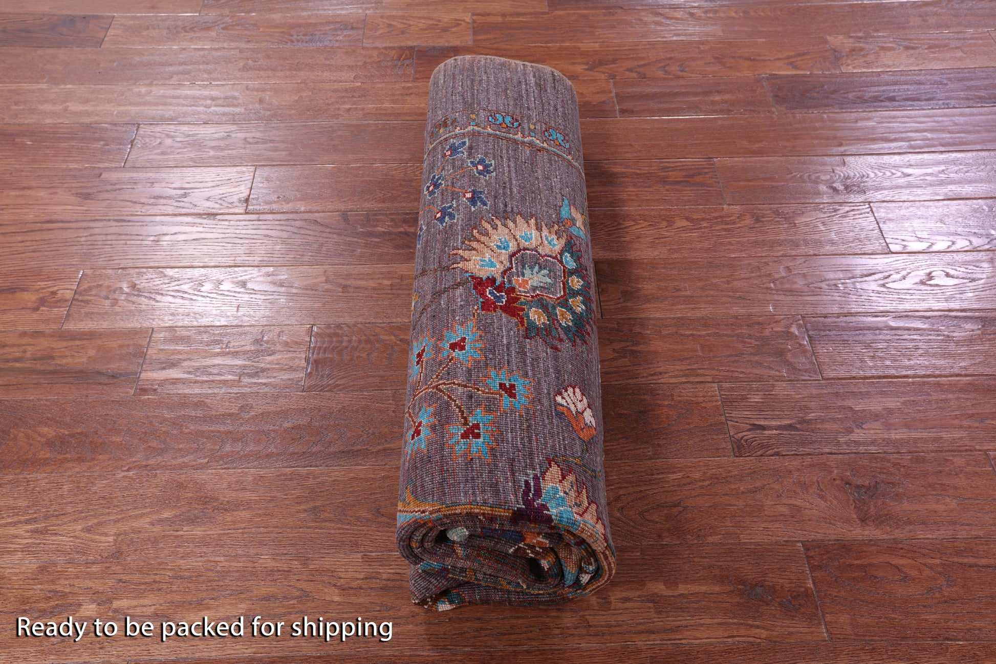 Brown Peshawar Hand Knotted Wool Rug - 5' 10" X 8' 1" - Golden Nile