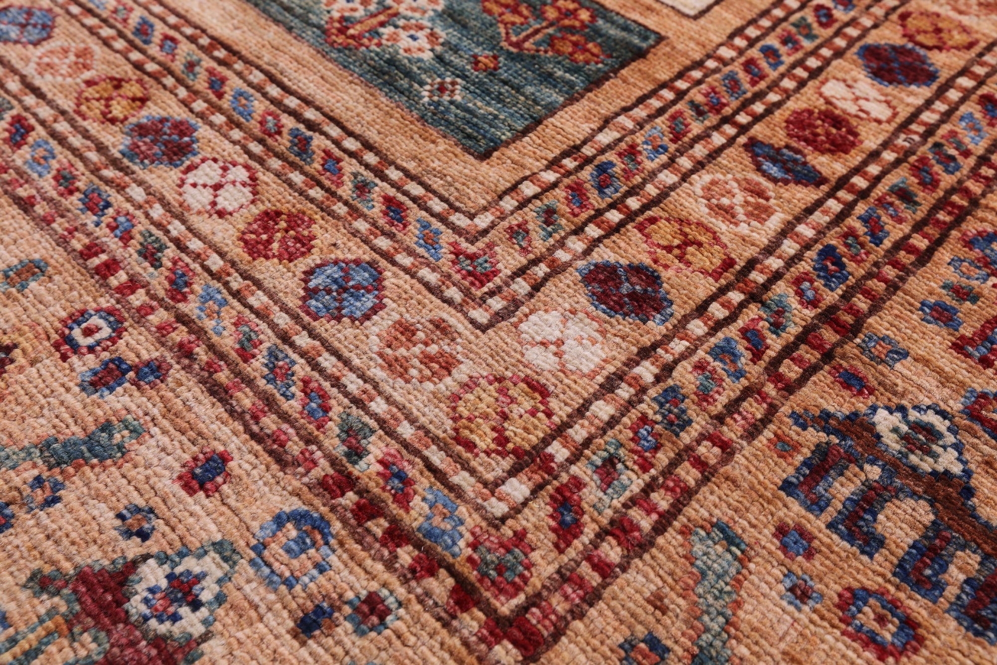 Tribal Persian Gabbeh Hand Knotted Wool Rug - 5' 10" X 7' 11" - Golden Nile