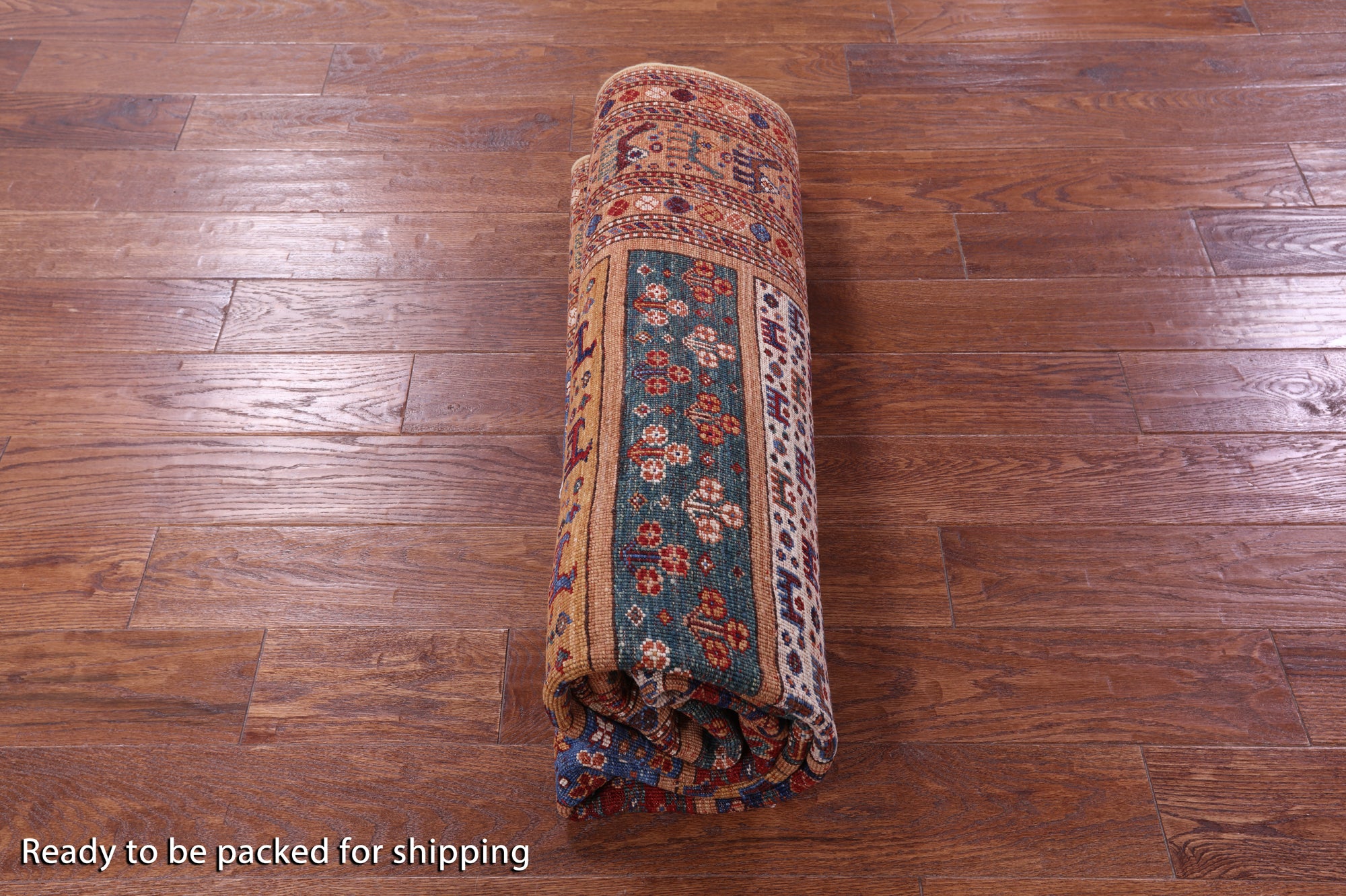 Tribal Persian Gabbeh Hand Knotted Wool Rug - 5' 10" X 7' 11" - Golden Nile