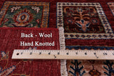 Red Garden Design Persian Hand Knotted Wool Rug - 6' 2" X 7' 10" - Golden Nile