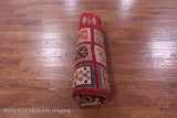Red Garden Design Persian Hand Knotted Wool Rug - 6' 2" X 7' 10" - Golden Nile