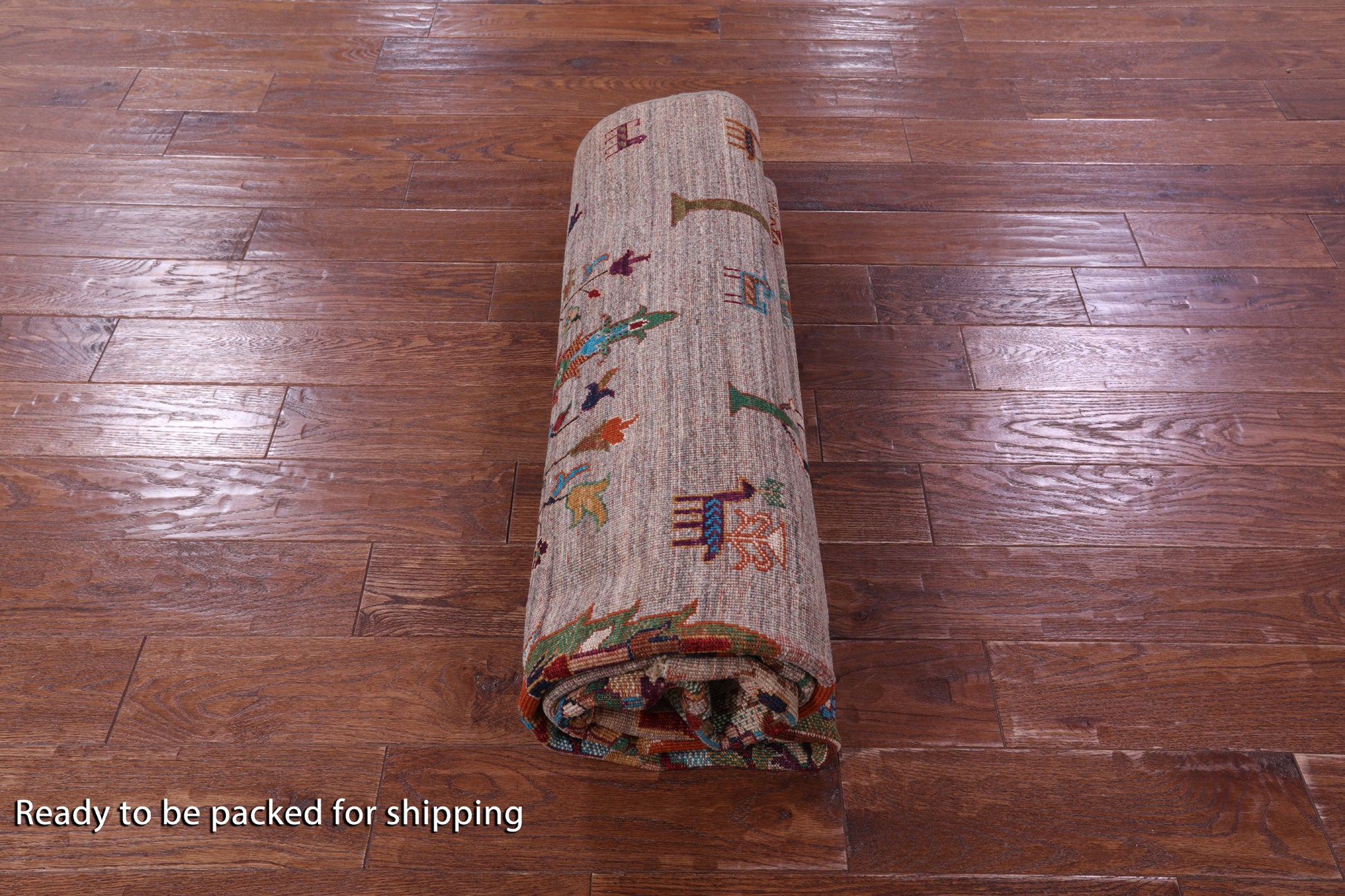 Tribal Persian Gabbeh Hand Knotted Wool Rug - 5' 10" X 8' 0" - Golden Nile