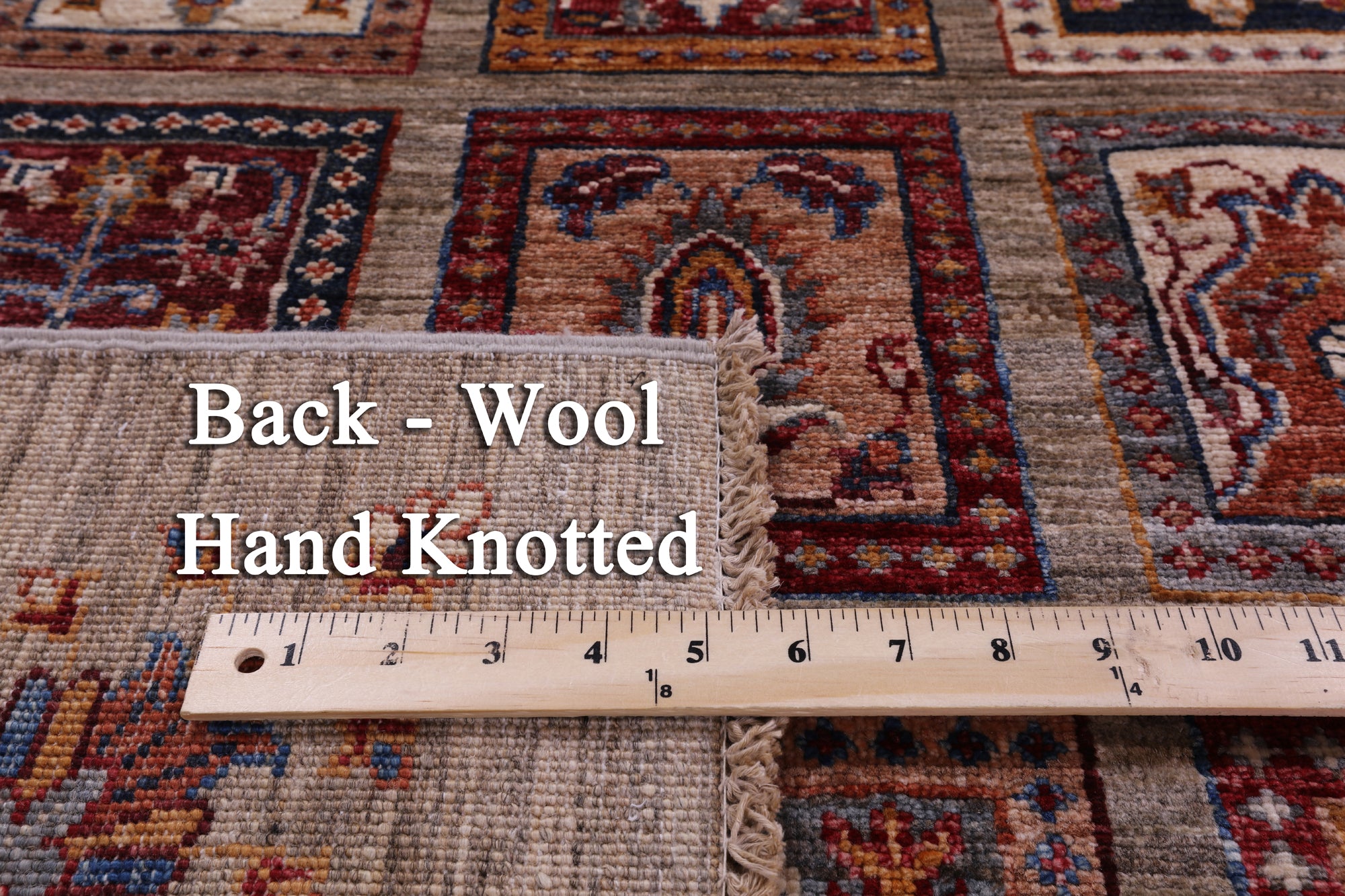 Garden Design Persian Handmade Wool Rug - 5' 9" X 8' 3" - Golden Nile