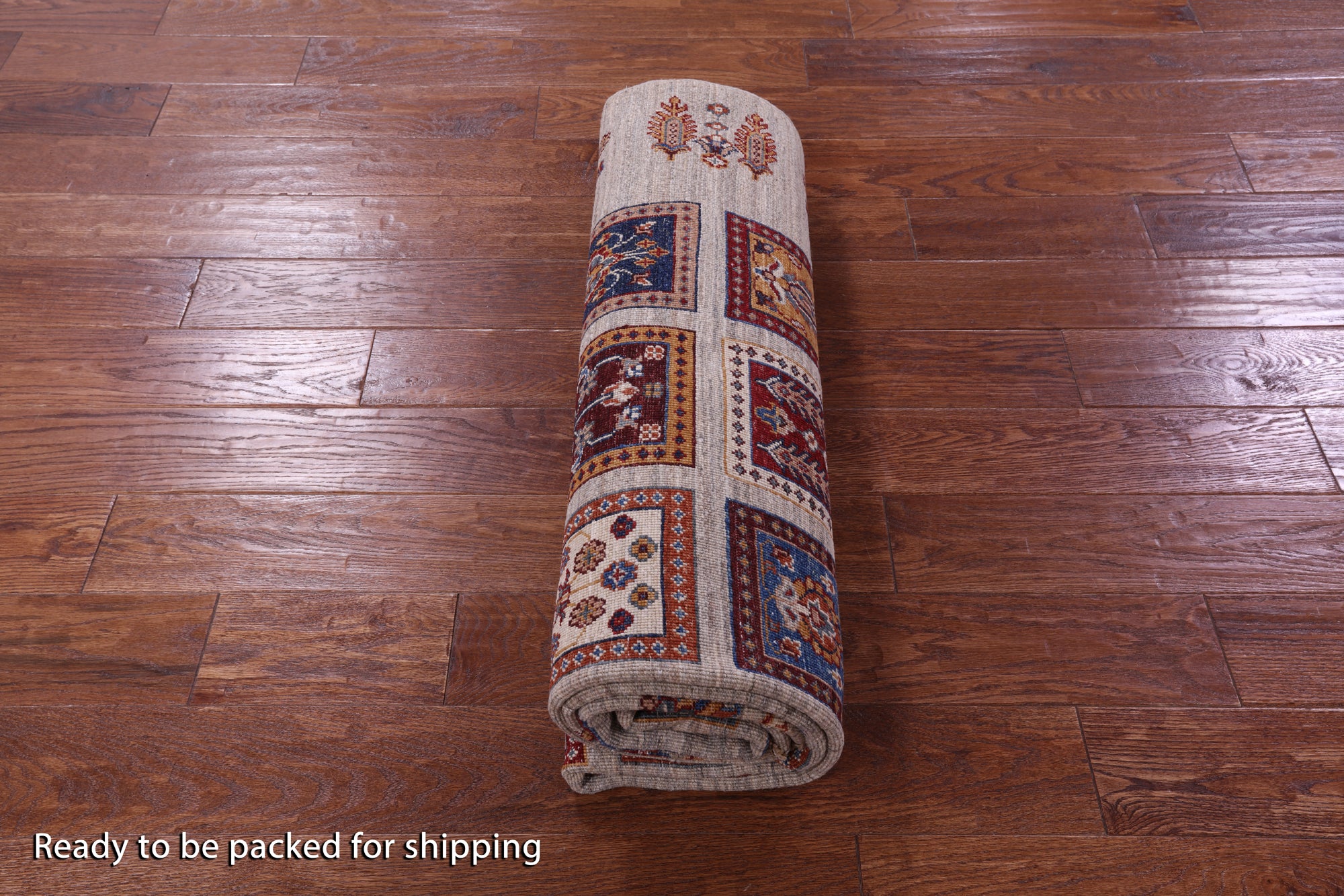 Garden Design Persian Handmade Wool Rug - 5' 9" X 8' 3" - Golden Nile