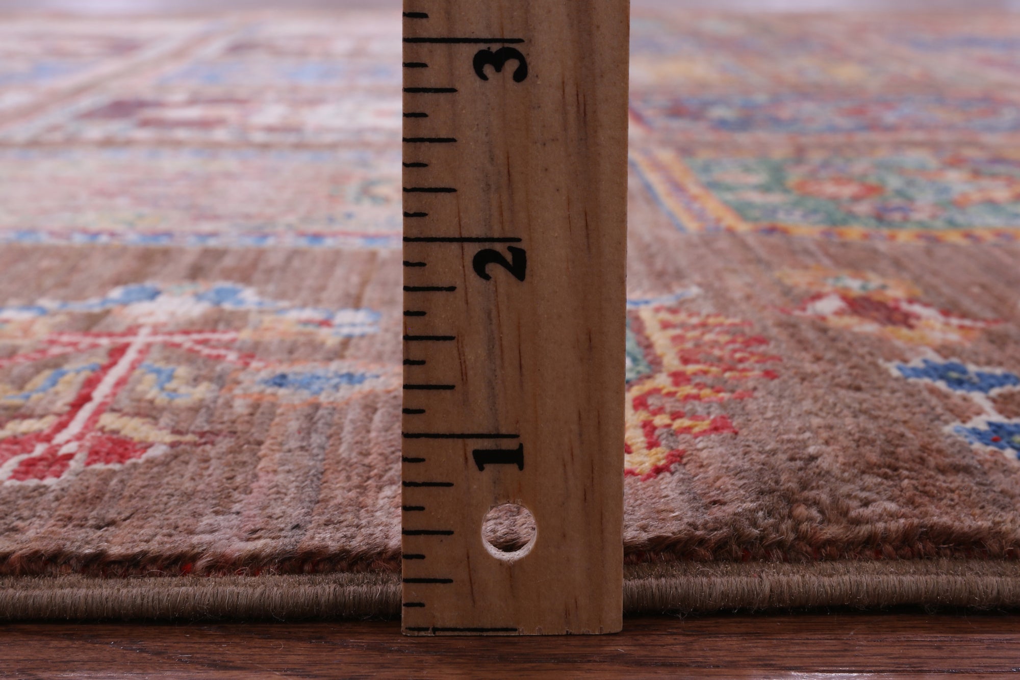 Brown Garden Design Persian Hand Knotted Wool Rug - 5' 9" X 8' 4" - Golden Nile