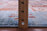 Blue Garden Design Persian Handmade Wool Rug - 5' 6" X 7' 10" - Golden Nile