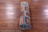 Blue Garden Design Persian Handmade Wool Rug - 5' 6" X 7' 10" - Golden Nile