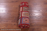 Red Garden Design Persian Handmade Wool Rug - 5' 11" X 7' 10" - Golden Nile