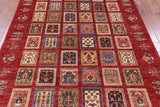 Red Garden Design Persian Handmade Wool Rug - 5' 11" X 7' 10" - Golden Nile