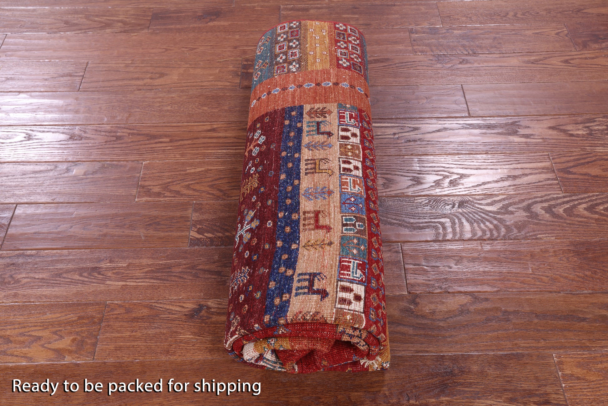 Tribal Persian Gabbeh Hand Knotted Wool Rug - 5' 7" X 7' 10" - Golden Nile