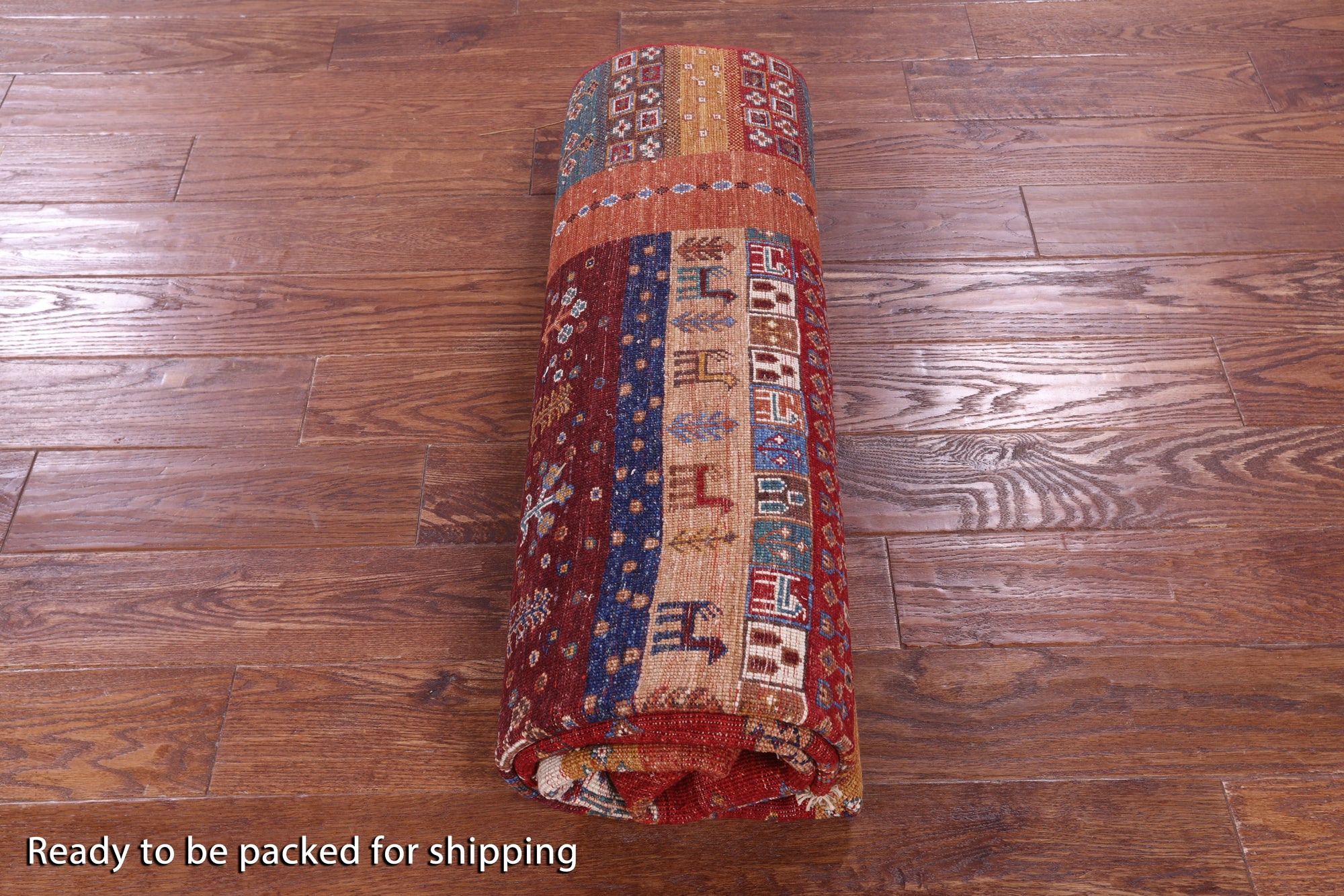Tribal Persian Gabbeh Hand Knotted Wool Rug - 5' 7" X 7' 10" - Golden Nile