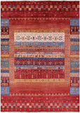 Tribal Persian Gabbeh Hand Knotted Wool Rug - 5' 7" X 7' 10" - Golden Nile