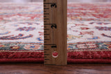 Red Geometric Persian Mamluk Hand Knotted Wool Rug - 6' 0" X 8' 6" - Golden Nile