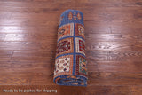 Blue Garden Design Persian Hand Knotted Wool Rug - 5' 10" X 7' 10" - Golden Nile