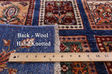 Blue Garden Design Persian Hand Knotted Wool Rug - 5' 10" X 7' 10" - Golden Nile