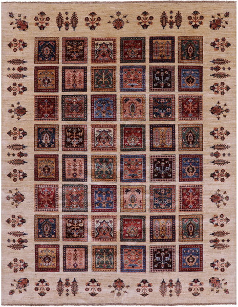 Ivory Garden Design Persian Hand Knotted Wool Rug - 5' 11" X 7' 6" - Golden Nile