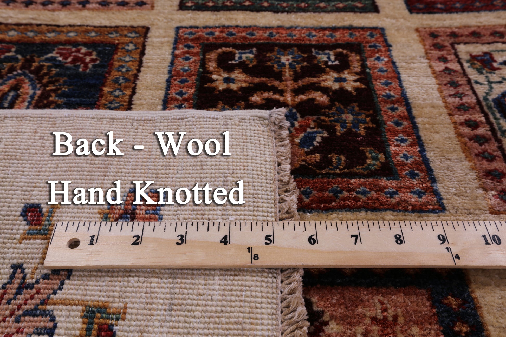 Ivory Garden Design Persian Hand Knotted Wool Rug - 5' 11" X 7' 6" - Golden Nile