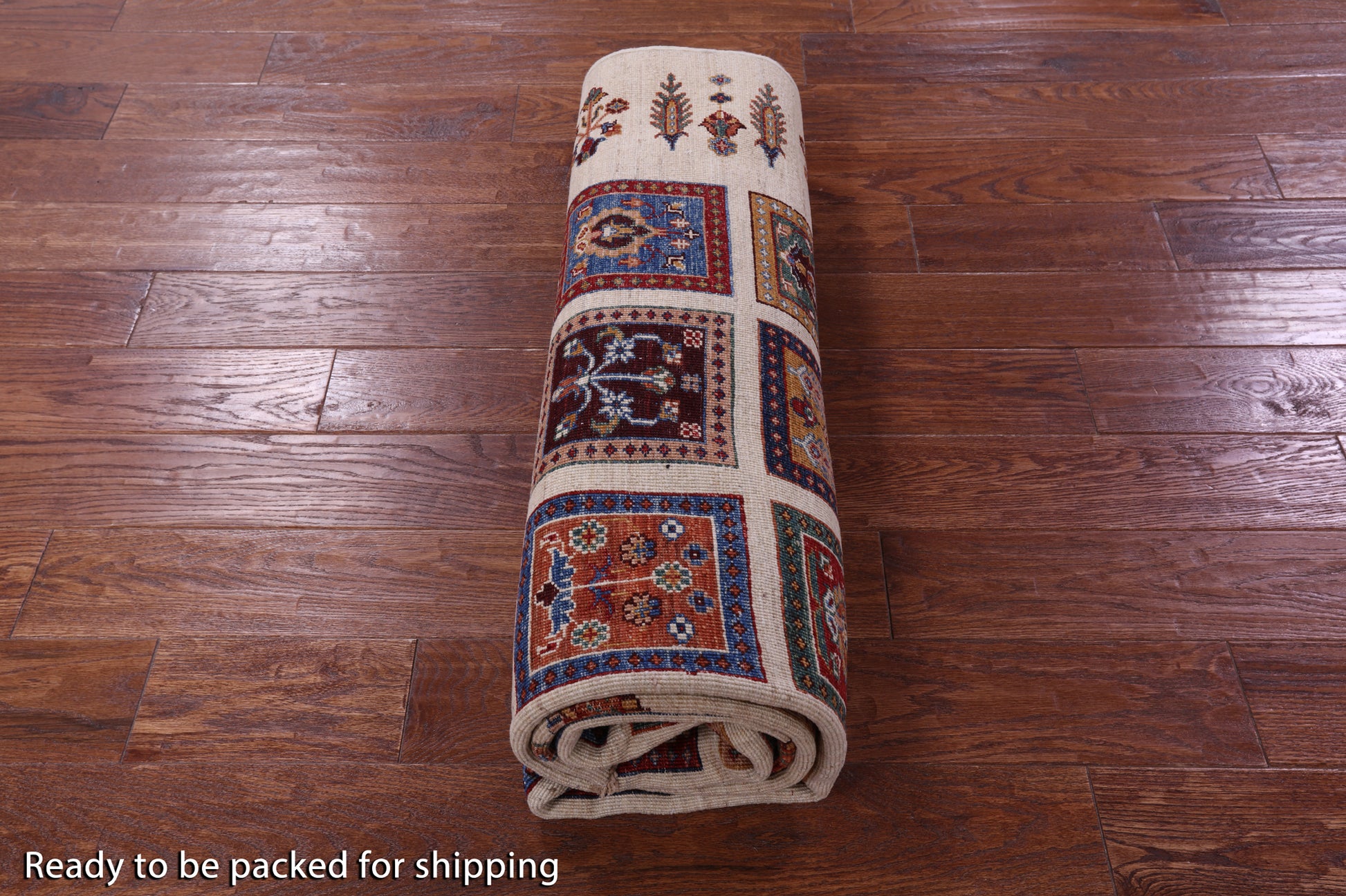 Ivory Garden Design Persian Hand Knotted Wool Rug - 5' 11" X 7' 6" - Golden Nile