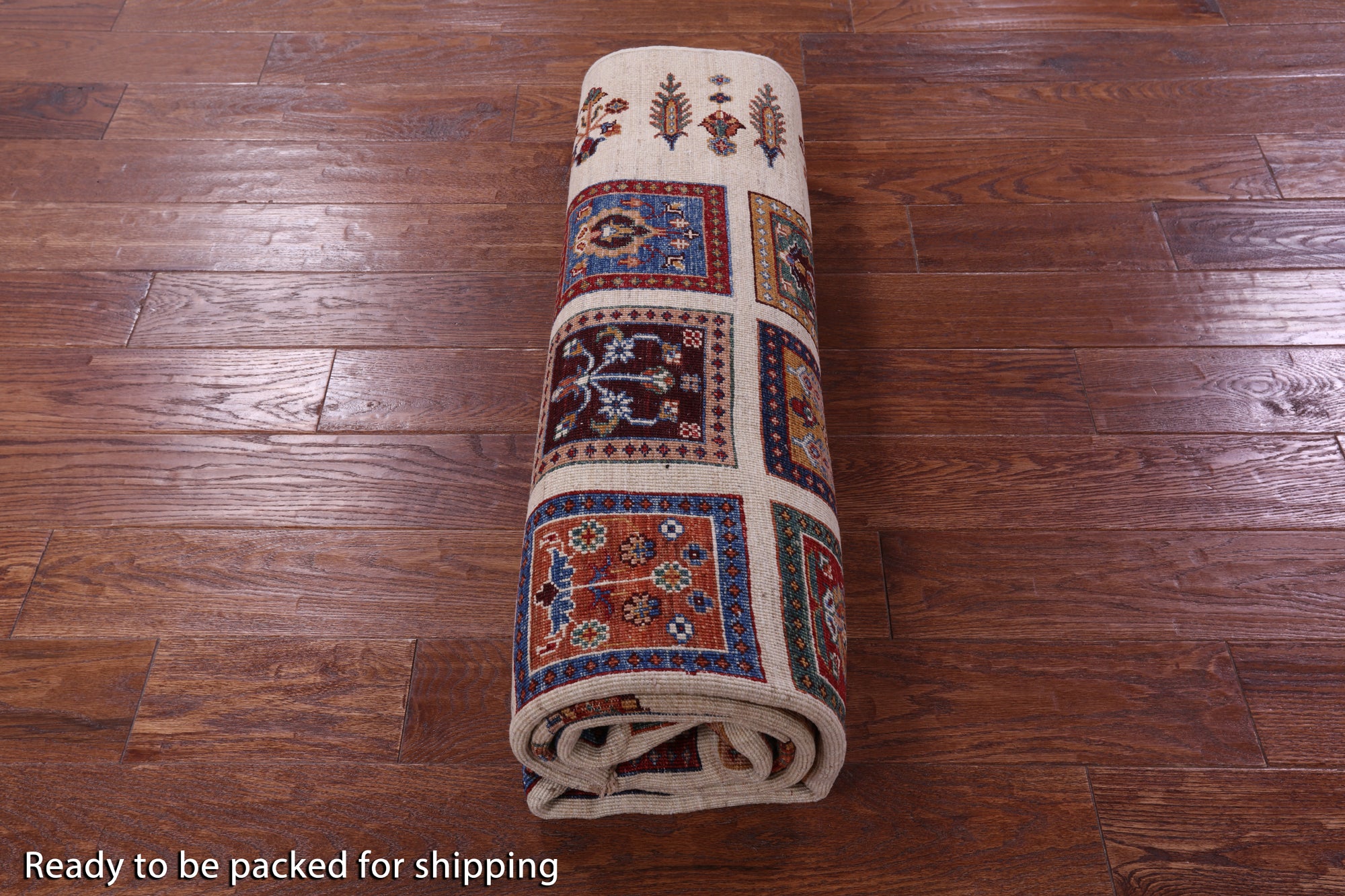 Ivory Garden Design Persian Hand Knotted Wool Rug - 5' 11" X 7' 6" - Golden Nile
