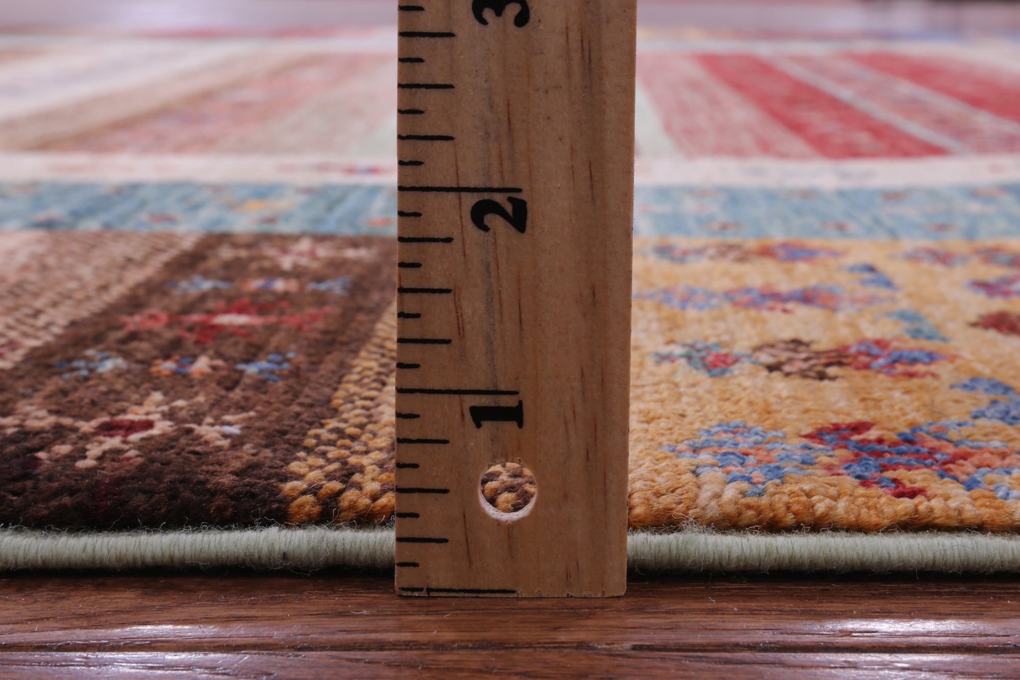 Tribal Persian Gabbeh Hand Knotted Wool Rug - 5' 9" X 8' 0" - Golden Nile