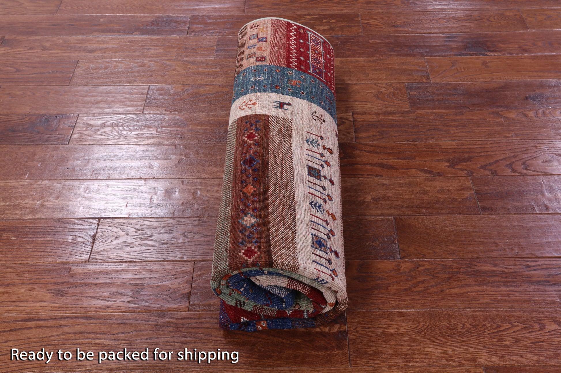 Tribal Persian Gabbeh Hand Knotted Wool Rug - 5' 9" X 8' 0" - Golden Nile