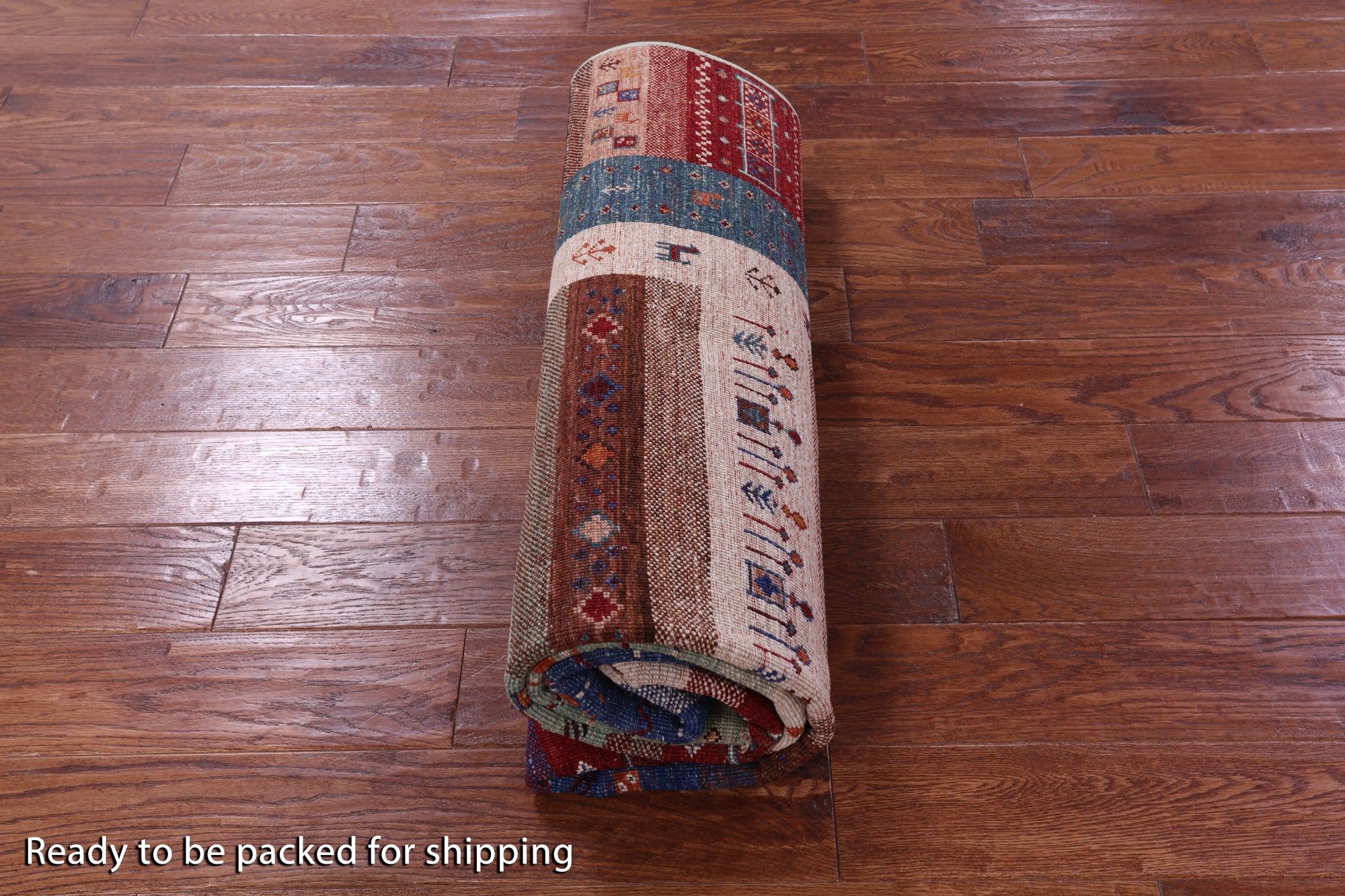 Tribal Persian Gabbeh Hand Knotted Wool Rug - 5' 9" X 8' 0" - Golden Nile