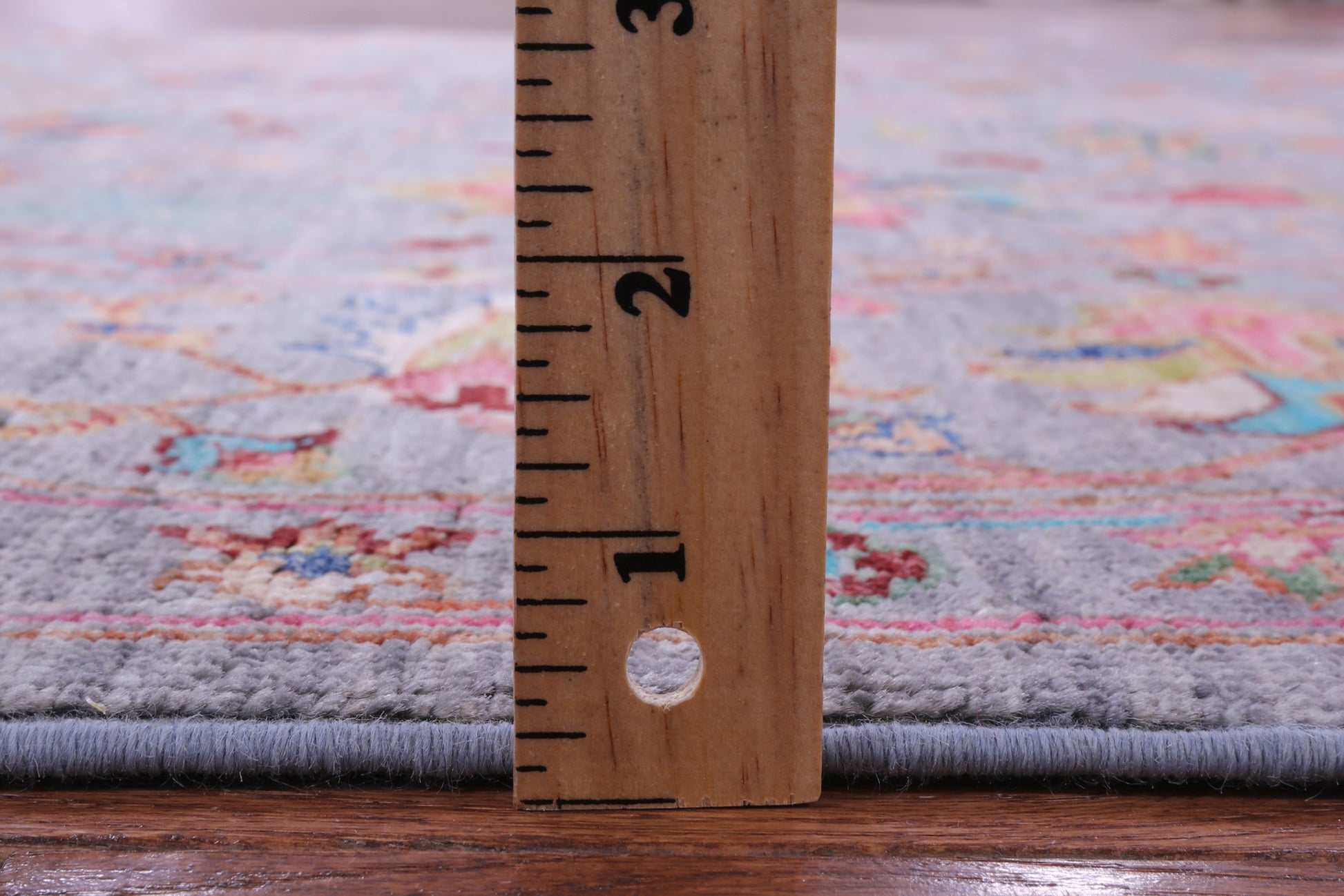 Grey Peshawar Hand Knotted Wool Rug - 5' 10" X 8' 0" - Golden Nile
