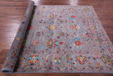 Grey Peshawar Hand Knotted Wool Rug - 5' 10" X 8' 0" - Golden Nile