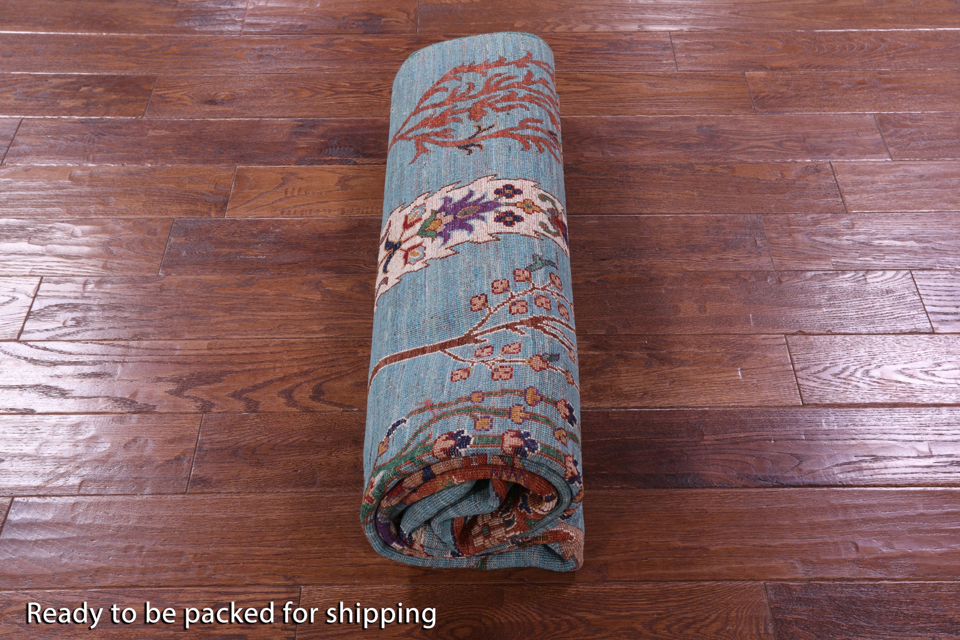 Blue Tribal Persian Gabbeh Hand Knotted Wool Rug - 5' 9" X 8' 2" - Golden Nile