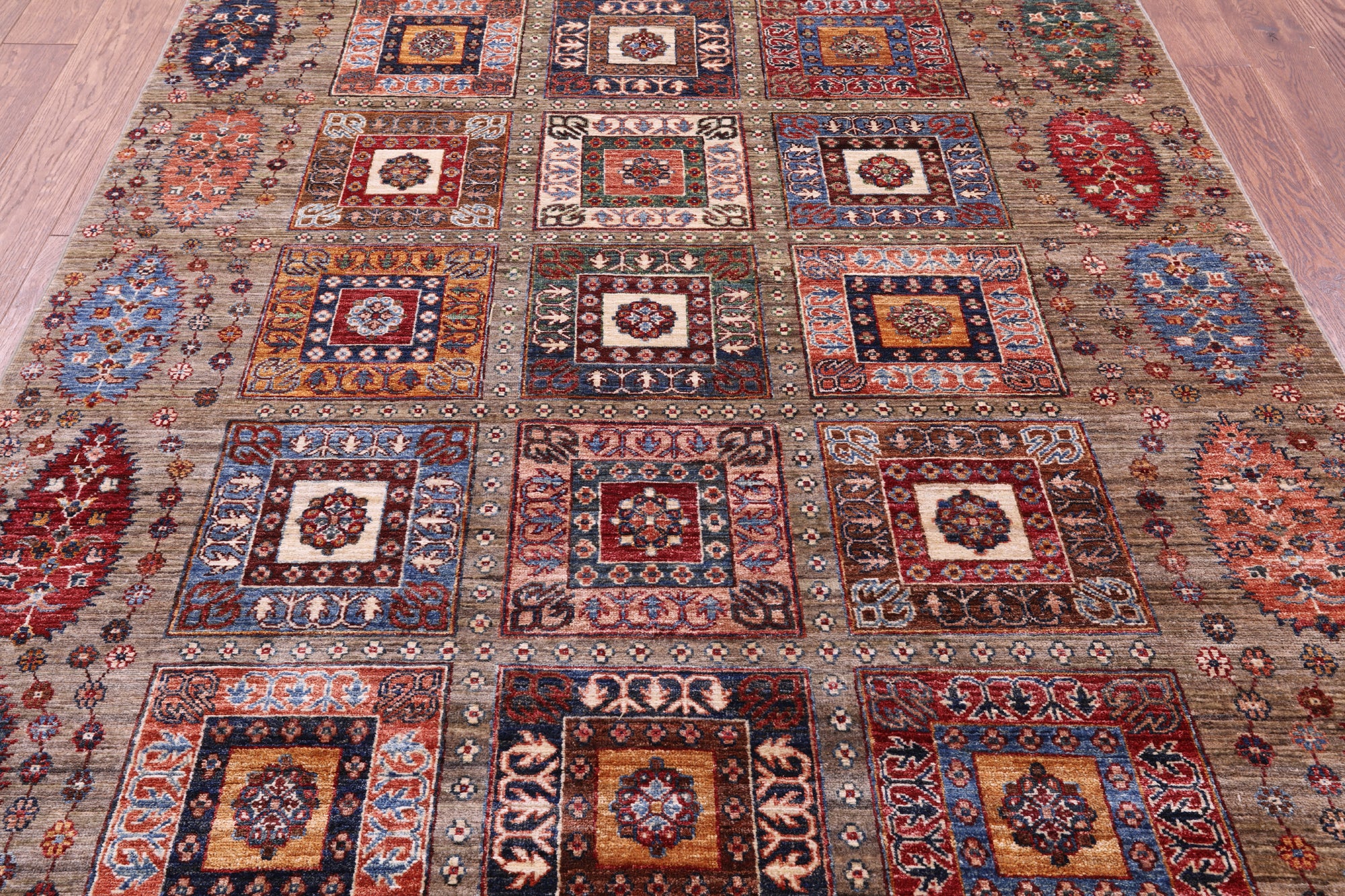 Tribal Persian Gabbeh Hand Knotted Wool Rug - 5' 9" X 8' 2" - Golden Nile