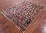 Tribal Persian Gabbeh Hand Knotted Wool Rug - 5' 9" X 8' 2" - Golden Nile