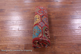 Red Turkmen Ersari Hand Knotted Wool Rug - 5' 2" X 6' 6" - Golden Nile