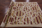 Ivory William Morris Rose Garden Hand Knotted Wool Area Rug - 6' 1" X 8' 9" - Golden Nile