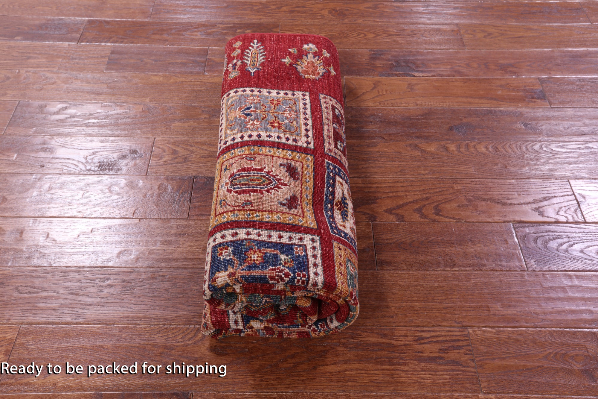 Red Garden Design Persian Hand Knotted Wool Rug - 5' 2" X 6' 6" - Golden Nile
