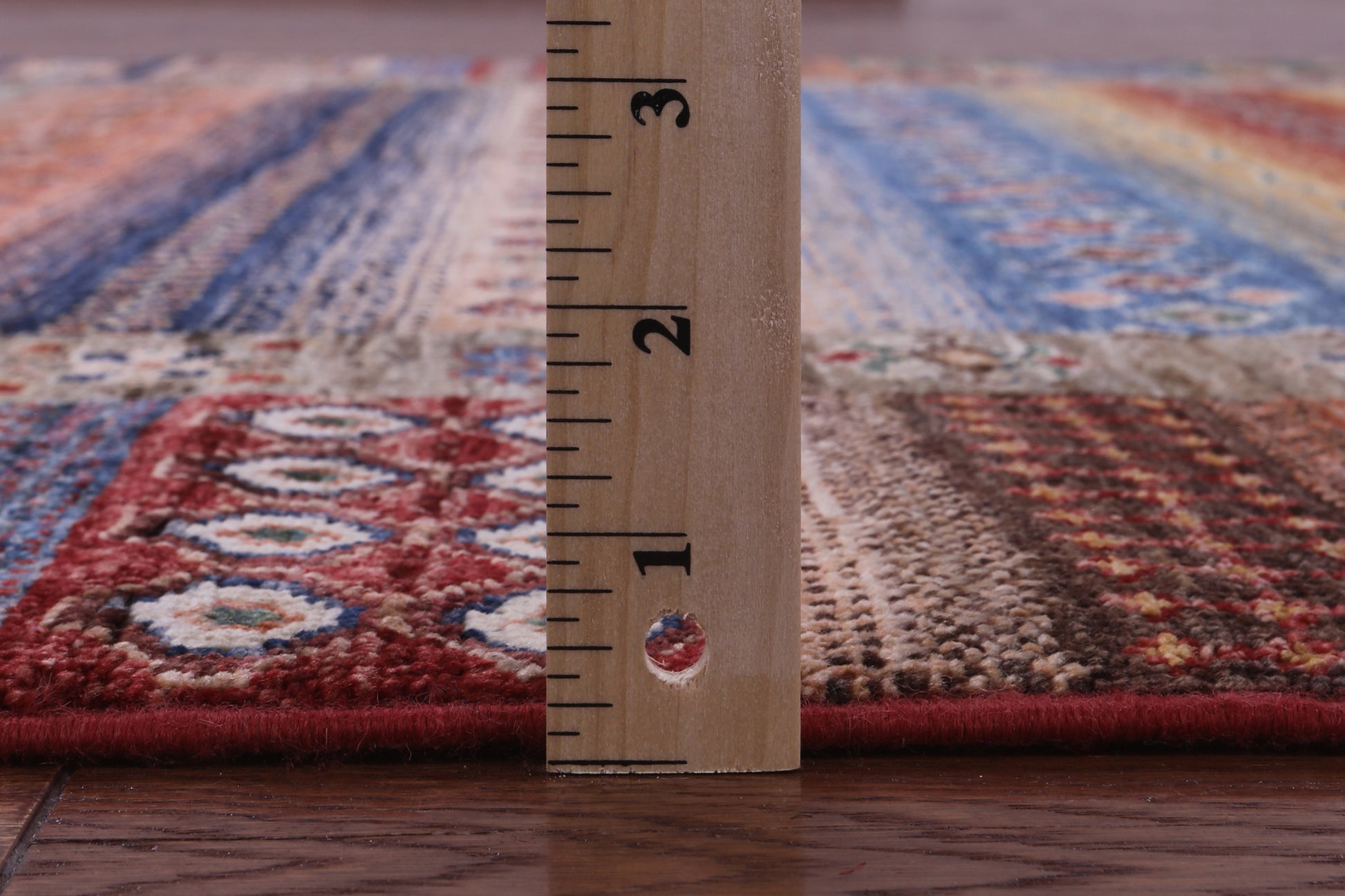 Tribal Persian Gabbeh Hand Knotted Wool Rug - 5' 2" X 6' 8" - Golden Nile