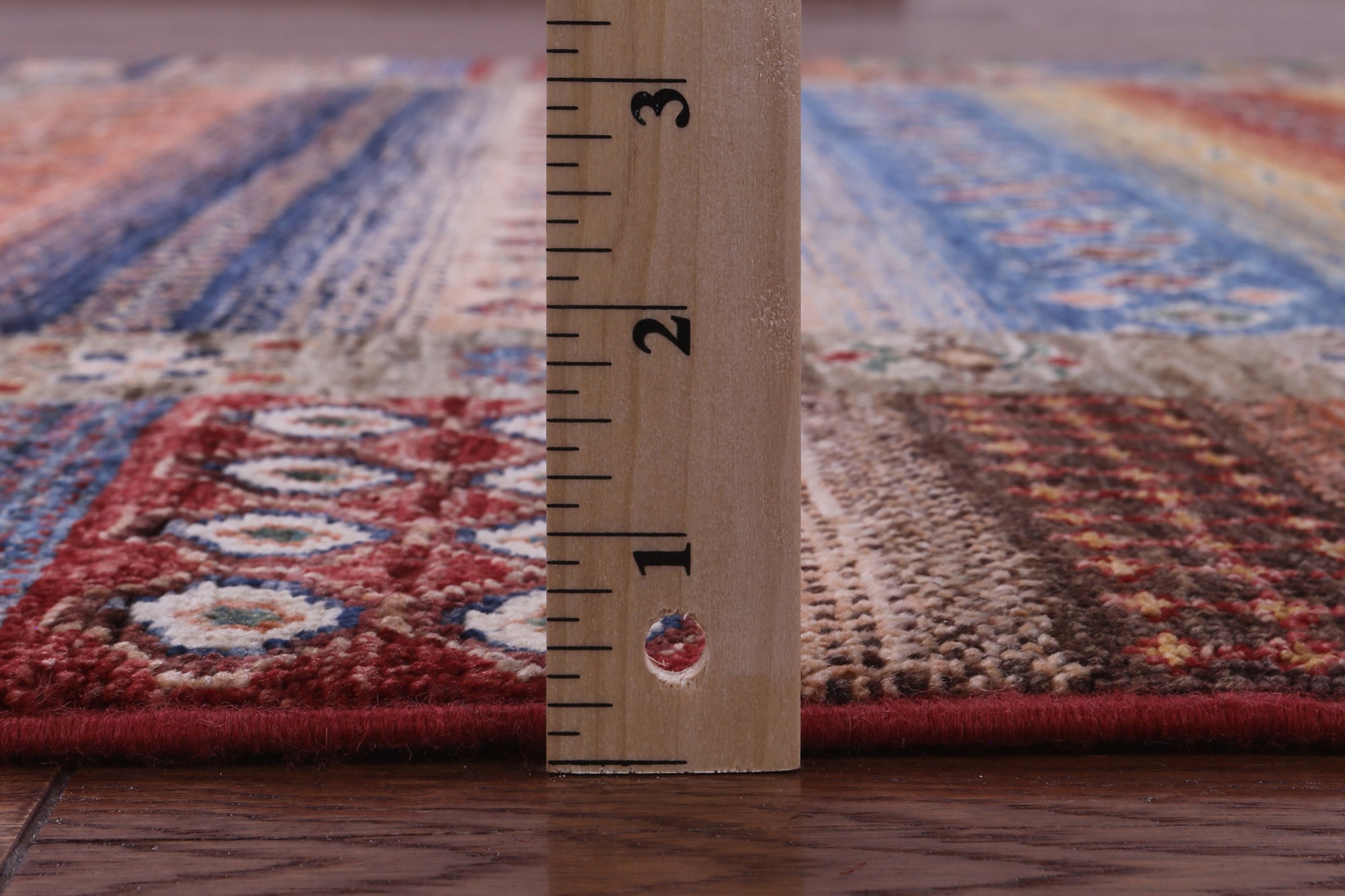 Tribal Persian Gabbeh Hand Knotted Wool Rug - 5' 2" X 6' 8" - Golden Nile