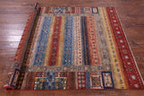 Tribal Persian Gabbeh Hand Knotted Wool Rug - 5' 2" X 6' 8" - Golden Nile