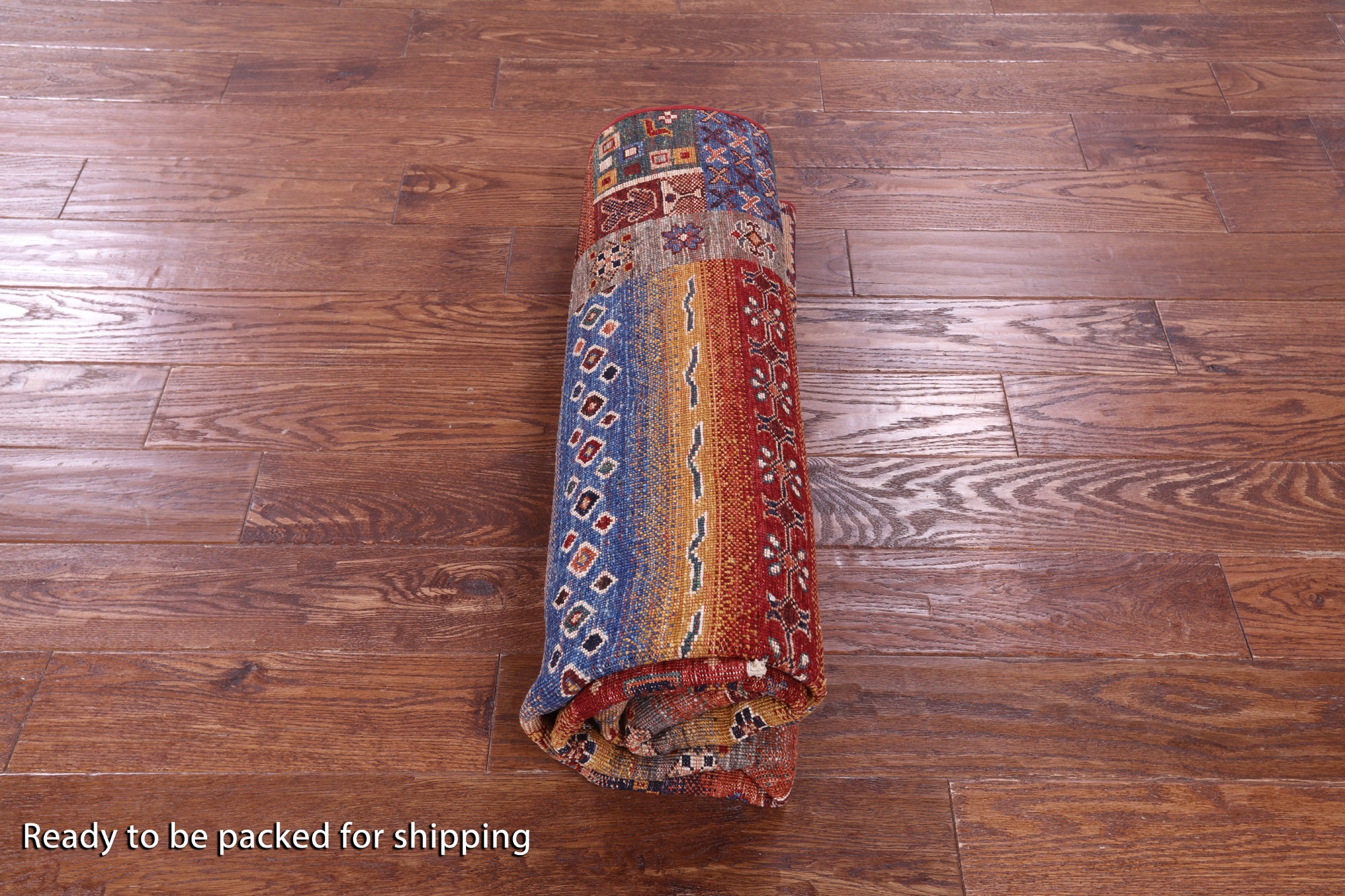 Tribal Persian Gabbeh Hand Knotted Wool Rug - 5' 2" X 6' 8" - Golden Nile