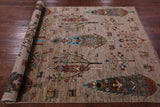 Tribal Persian Gabbeh Hand Knotted Wool Rug - 5' 1" X 6' 9" - Golden Nile
