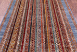 Shall Persian Gabbeh Hand Knotted Wool Rug - 5' 2" X 6' 7" - Golden Nile