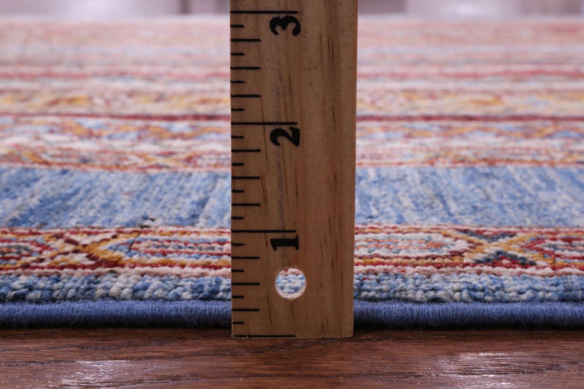 Shall Persian Gabbeh Hand Knotted Wool Rug - 5' 2" X 6' 7" - Golden Nile